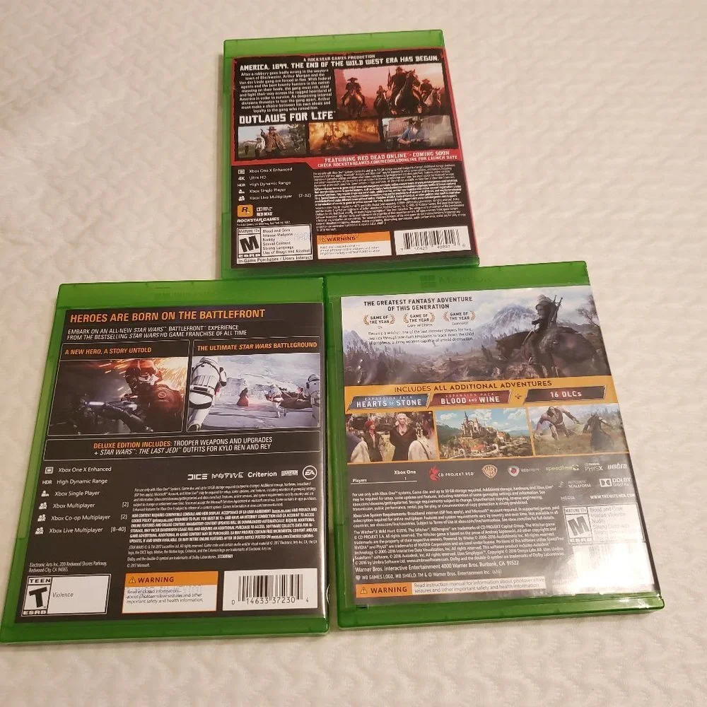XBOX ONE video games a bundle of 3 games. for $65.